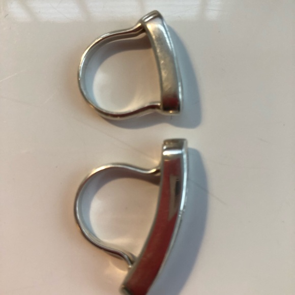 Two stacking Monica Vinader Baja Rings in Silver - Picture 5 of 5